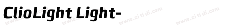 ClioLight Light字体转换